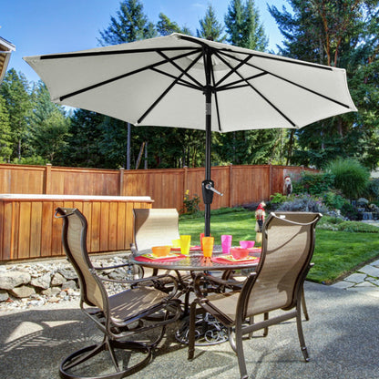 [SALE] Outdoor Waterproof Table 8 Ribs Umbrella with Crank