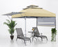 3-Tier Instant 10x17 Canopy with Adjustable Dual Half Awnings