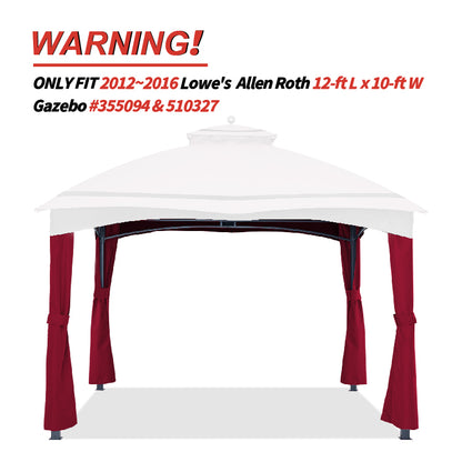 10x12 Gazebo Replacement Accessories (GF-12S004B-1/GF-12S004BTO)