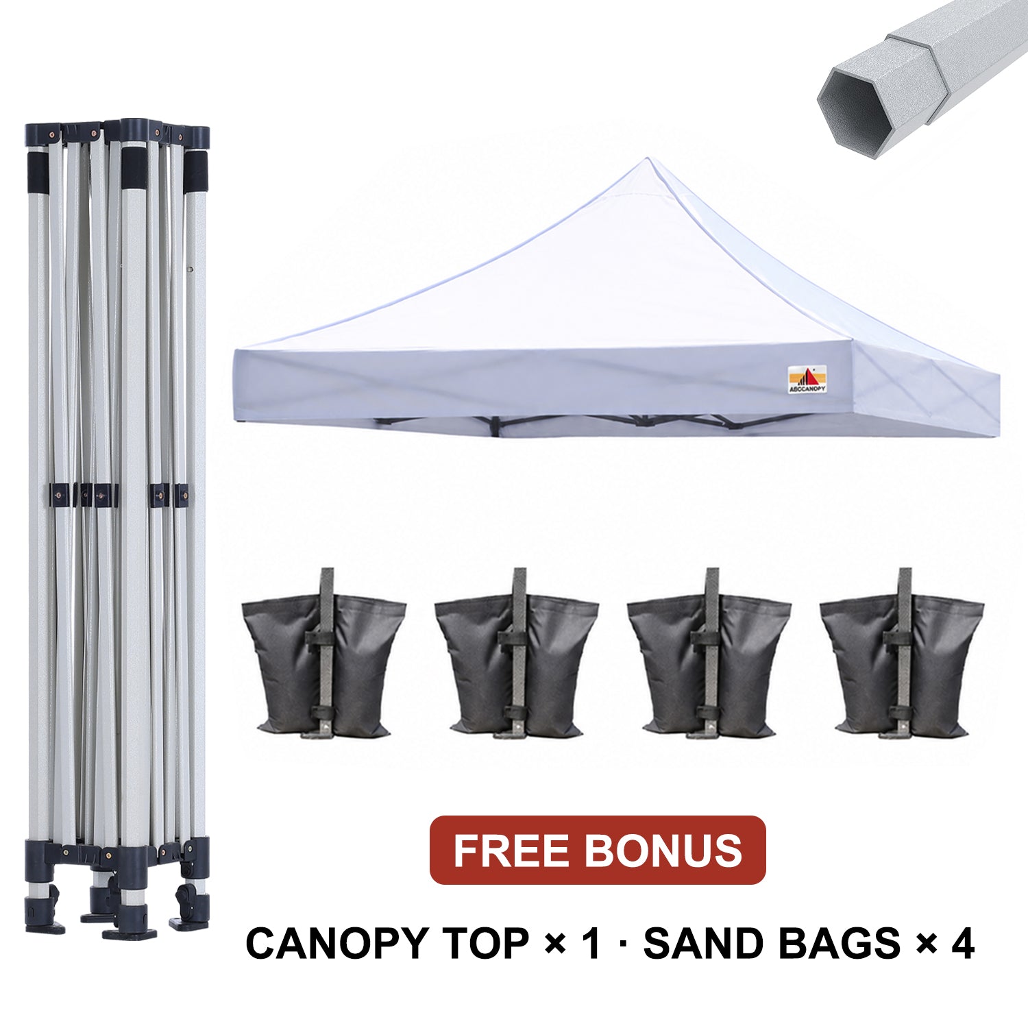 ABCCANOPY S3 BenchMark Brio Shield Aluminum Steel Replacement Canopy Frame Only - 10x10, 10x15, 10x20