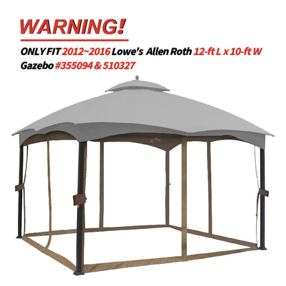 10x12 Gazebo Replacement Accessories (GF-12S004B-1/GF-12S004BTO)