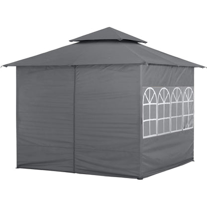 Outdoor Gazebo with Sidewalls and Church Window