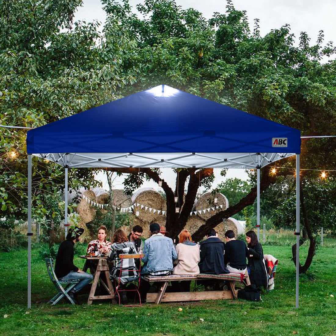 Durable Easy Pop up Canopy Tent 10x10 with LED Lights
