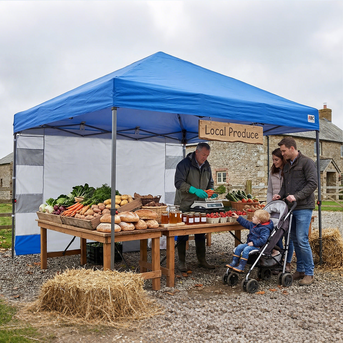 10x10 Pop‑up Canopy Tent with Storage Sidewall