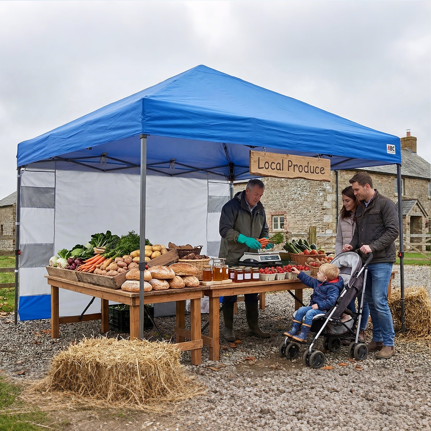 10x10 Pop‑up Canopy Tent with Storage Sidewall
