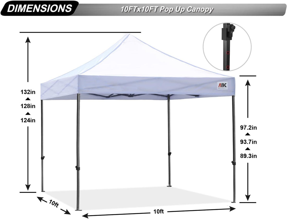 S1 Nova Base®-Lite Commercial Pop Up Canopy Tent 10x10, 10x15, 10x20