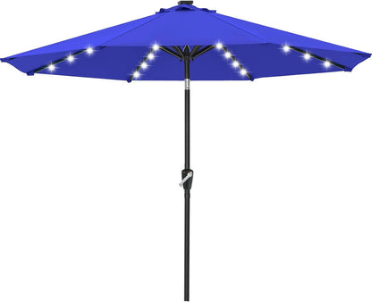 [SALE] Outdoor Solar Patio Umbrella with 32 LED Lights 8 Ribs