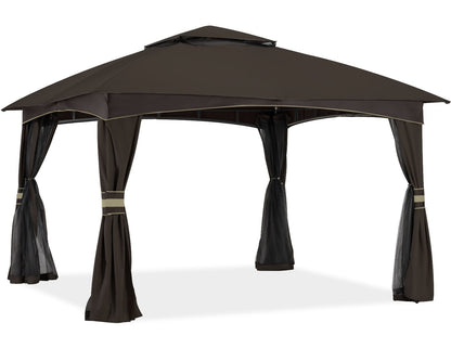 Double Soft-Top Patio Gazebo (Mesh Wall)