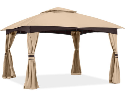 Double Soft-Top Patio Gazebo (Mesh Wall)