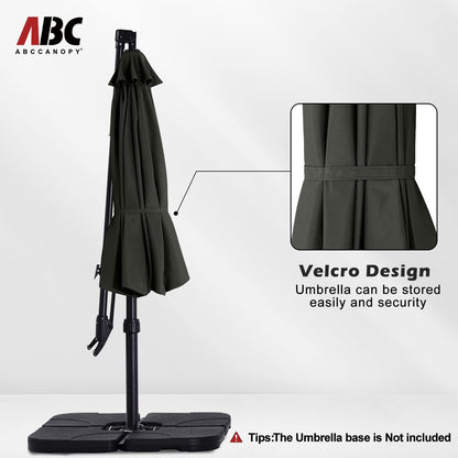 [SALE] Cantilever Umbrella Offset Hanging Patio Umbrella 10FT
