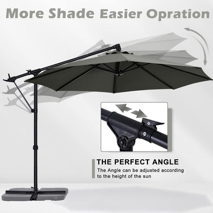 [SALE] Cantilever Umbrella Offset Hanging Patio Umbrella 10FT