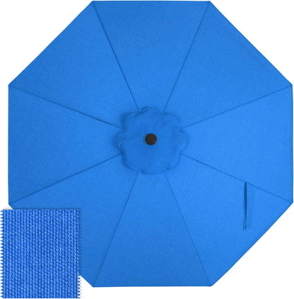 ABCCANOPY 9FT Patio Umbrella Replacement Canopy Only OLEFIN 5-Year Non Fading