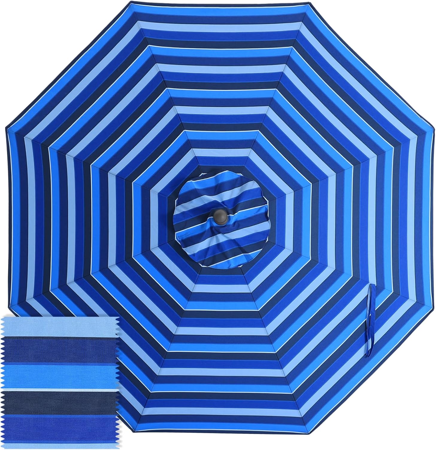 ABCCANOPY 9FT Patio Umbrella Replacement Canopy Only OLEFIN 5-Year Non Fading