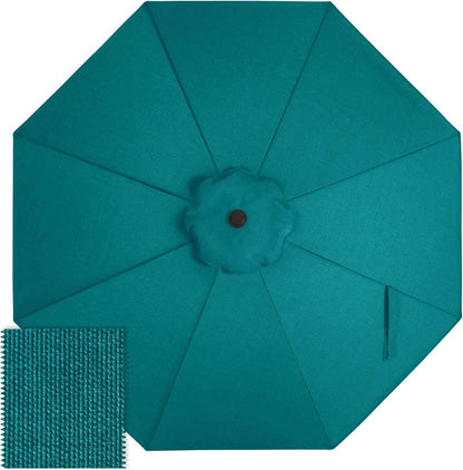 ABCCANOPY 9FT Patio Umbrella Replacement Canopy Only OLEFIN 5-Year Non Fading