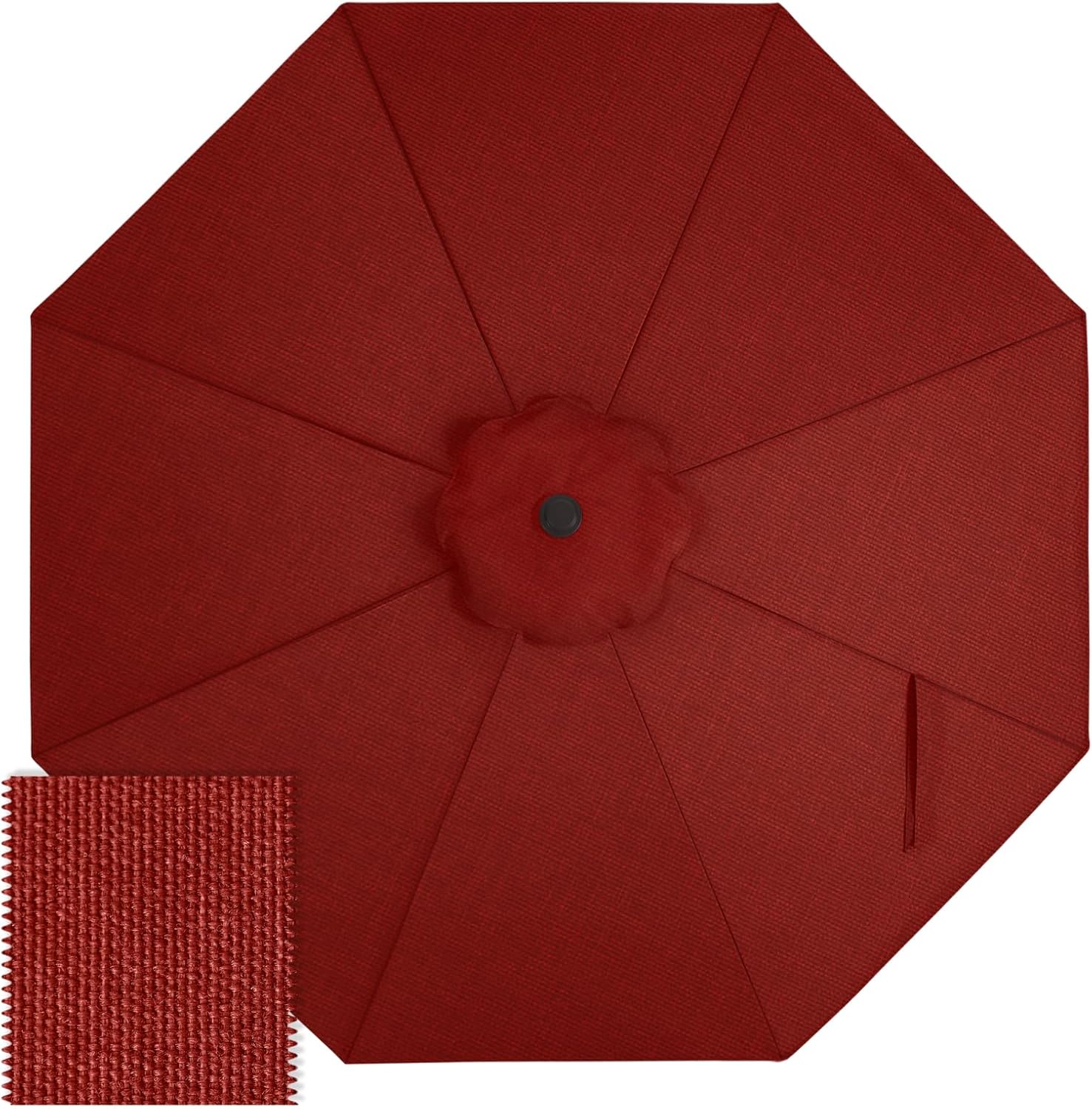 ABCCANOPY 9FT Patio Umbrella Replacement Canopy Only OLEFIN 5-Year Non Fading
