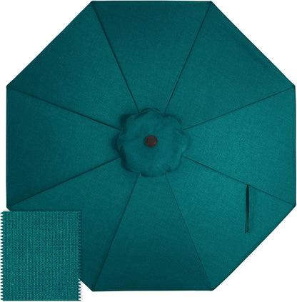 ABCCANOPY 9FT Patio Umbrella Replacement Canopy Only OLEFIN 5-Year Non Fading