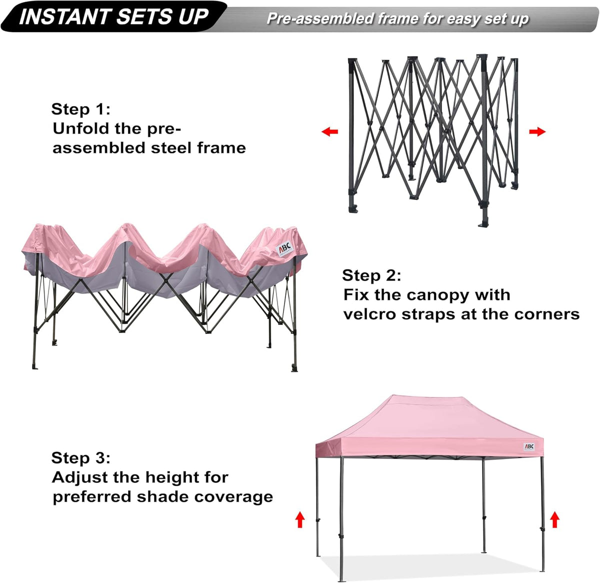 S1 Nova Base®-Lite Commercial Pop Up Canopy Tent 10x10, 10x15, 10x20
