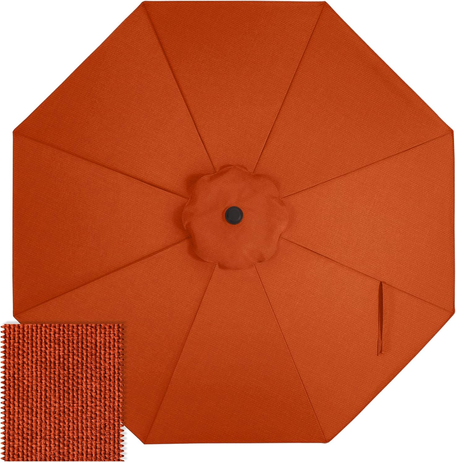 ABCCANOPY 9FT Patio Umbrella Replacement Canopy Only OLEFIN 5-Year Non Fading
