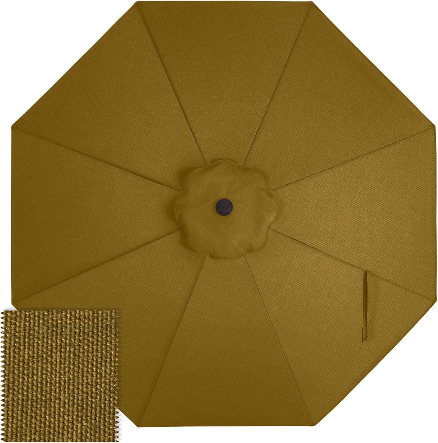 ABCCANOPY 9FT Patio Umbrella Replacement Canopy Only OLEFIN 5-Year Non Fading