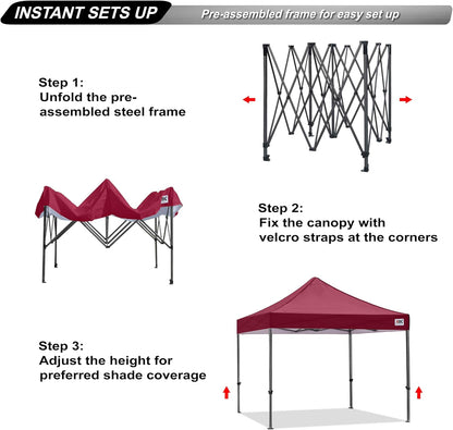S1 Nova Base®-Lite Commercial Pop Up Canopy Tent 10x10, 10x15, 10x20