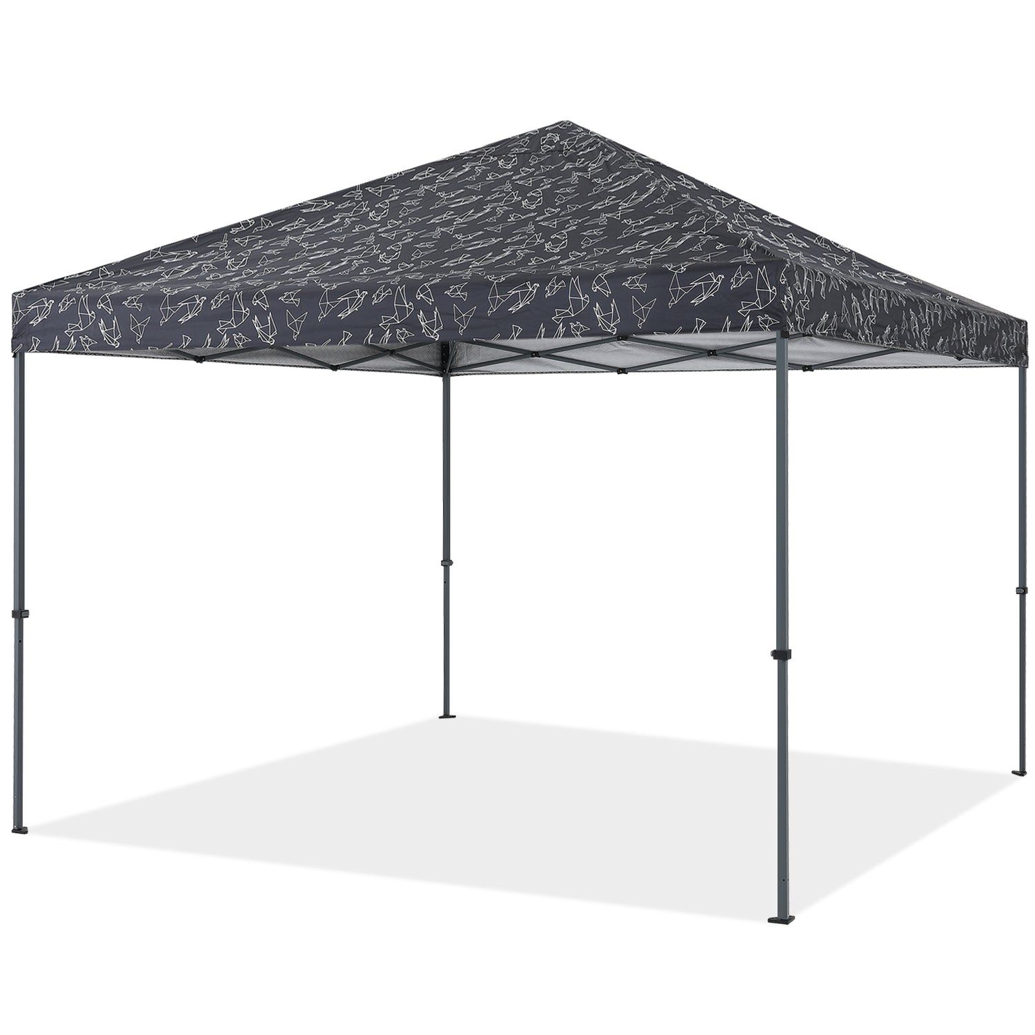 10x10FT Outdoor Easy Pop up Canopy Tent With Graphic Print