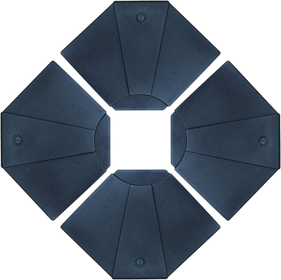 132lbs/136lbs/170lbs Fan Shaped Cantilever Offset Umbrella Fillable Base (4pc)