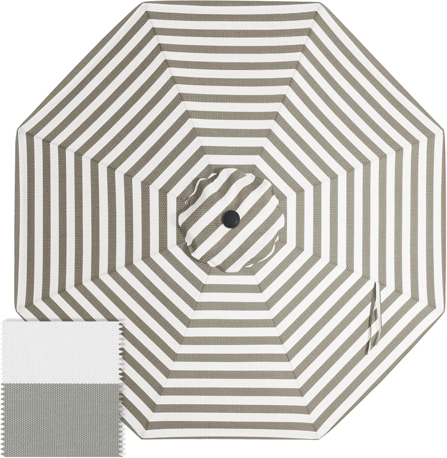 ABCCANOPY 9FT Patio Umbrella Replacement Canopy Only OLEFIN 5-Year Non Fading