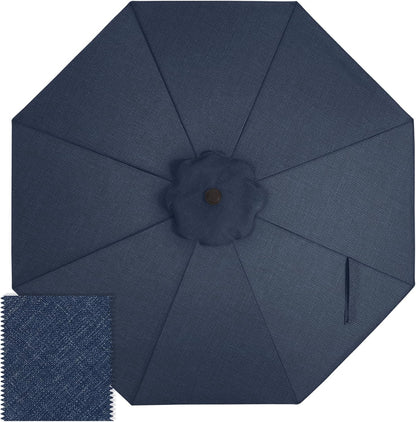 ABCCANOPY 9FT Patio Umbrella Replacement Canopy Only OLEFIN 5-Year Non Fading