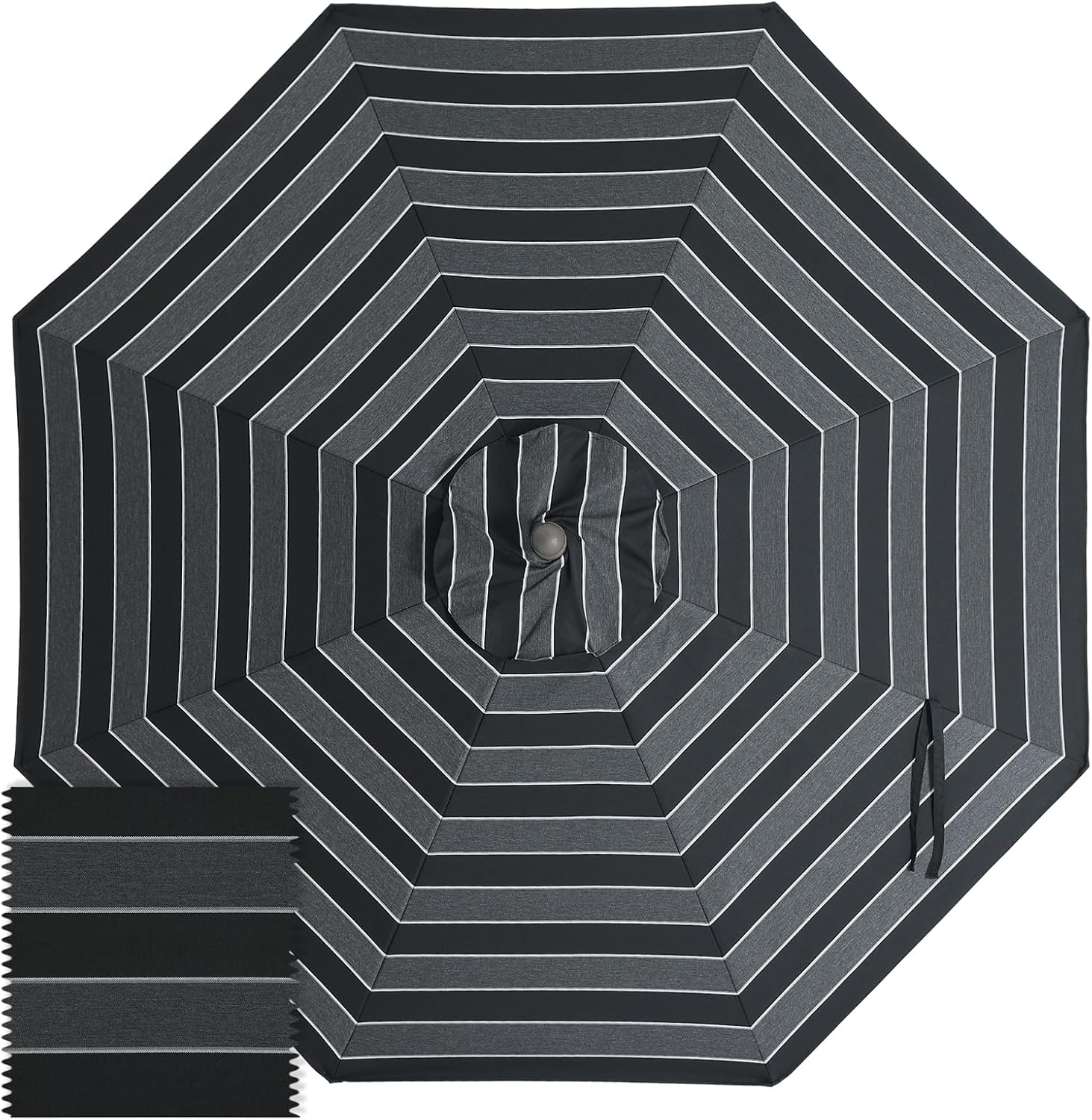 ABCCANOPY 9FT Patio Umbrella Replacement Canopy Only OLEFIN 5-Year Non Fading