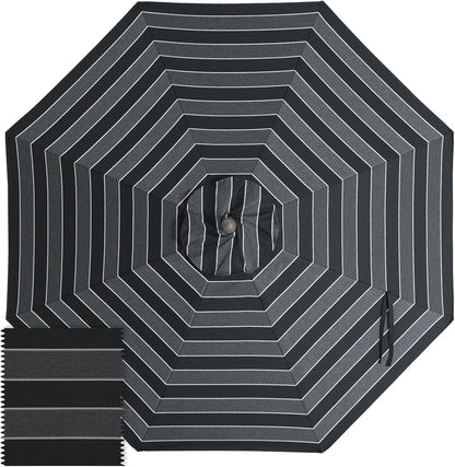 ABCCANOPY 9FT Patio Umbrella Replacement Canopy Only OLEFIN 5-Year Non Fading