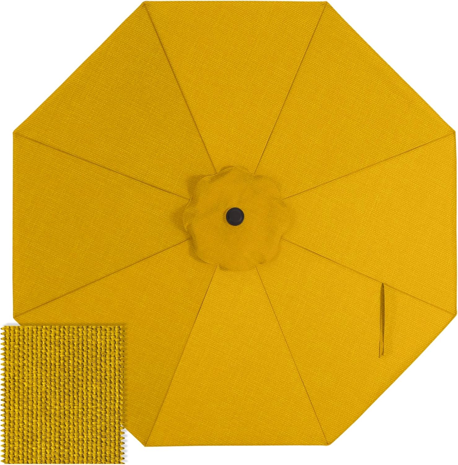 ABCCANOPY 9FT Patio Umbrella Replacement Canopy Only OLEFIN 5-Year Non Fading