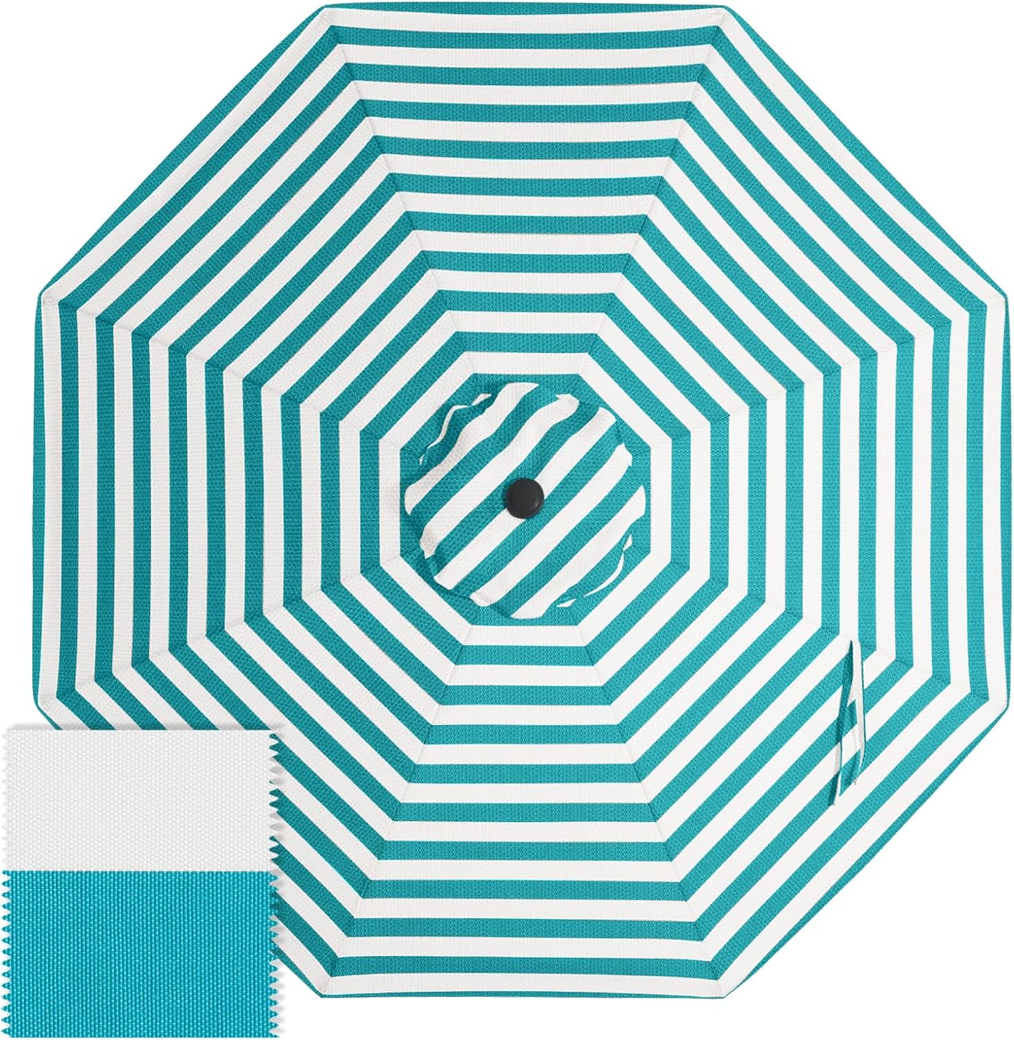 ABCCANOPY 9FT Patio Umbrella Replacement Canopy Only OLEFIN 5-Year Non Fading
