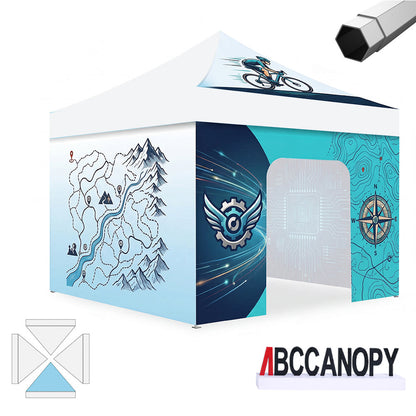 Custom Canopy Tent Pop Up Shelter (S1 Nova Base-Frame) - 8x8, 10x10, 10x15, 10x20