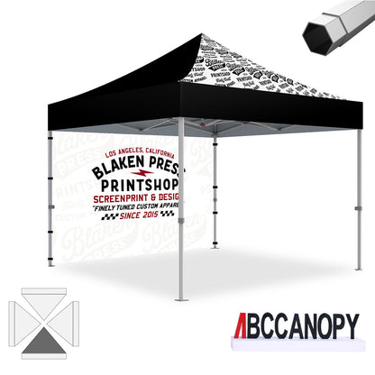 Custom Canopy Tent Pop Up Shelter (S1 Nova Base-Frame) - 8x8, 10x10, 10x15, 10x20