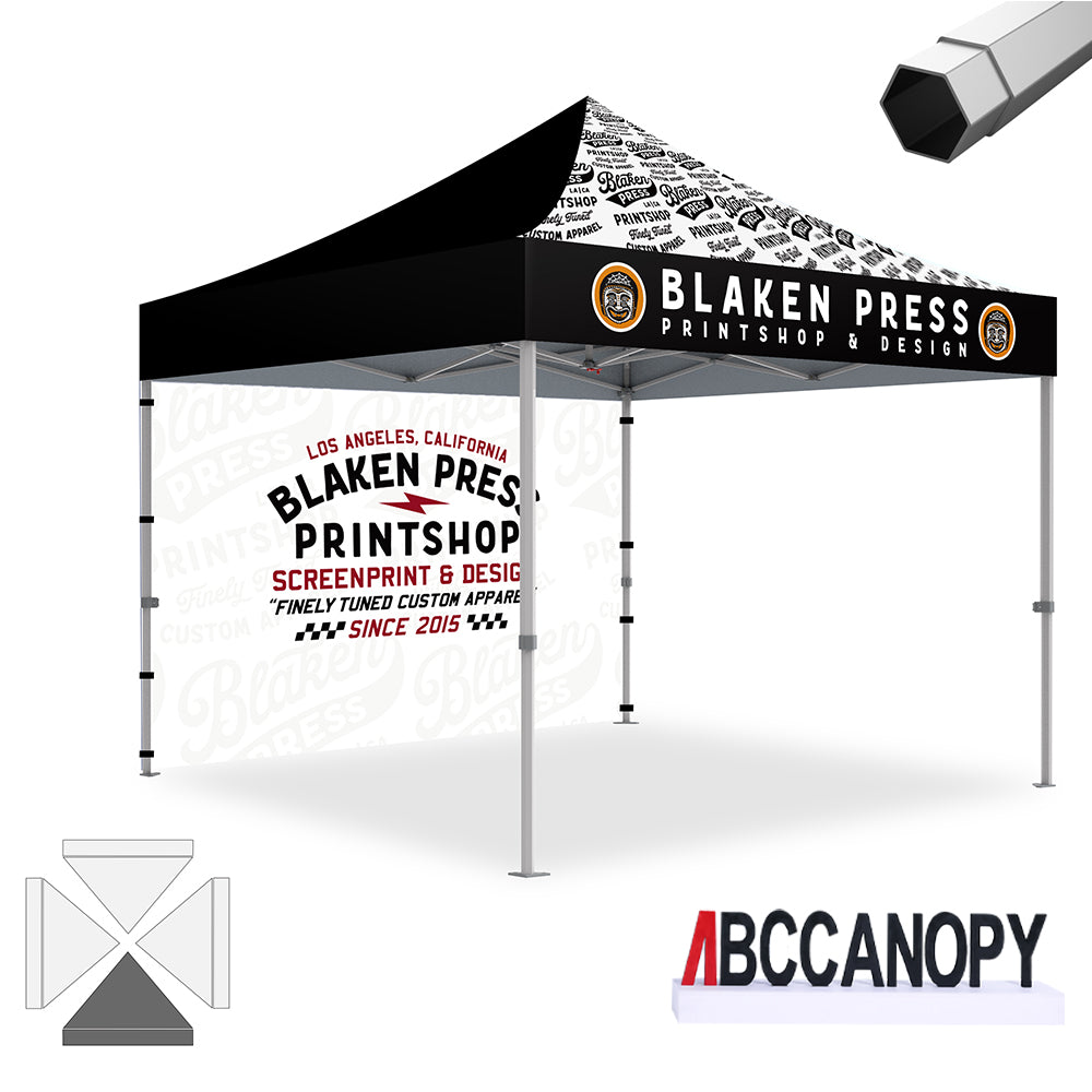 Custom Canopy Tent Pop Up Shelter (S1 Nova Base-Frame) - 8x8, 10x10, 10x15, 10x20