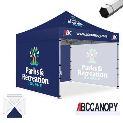 Custom Canopy Tent Pop Up Shelter (S1 Nova Base-Frame) - 8x8, 10x10, 10x15, 10x20