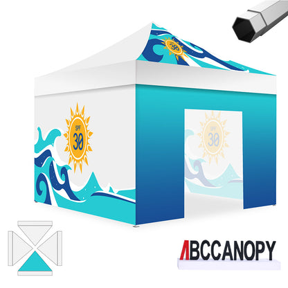 Custom Canopy Tent Pop Up Shelter (S1 Nova Base-Frame) - 8x8, 10x10, 10x15, 10x20