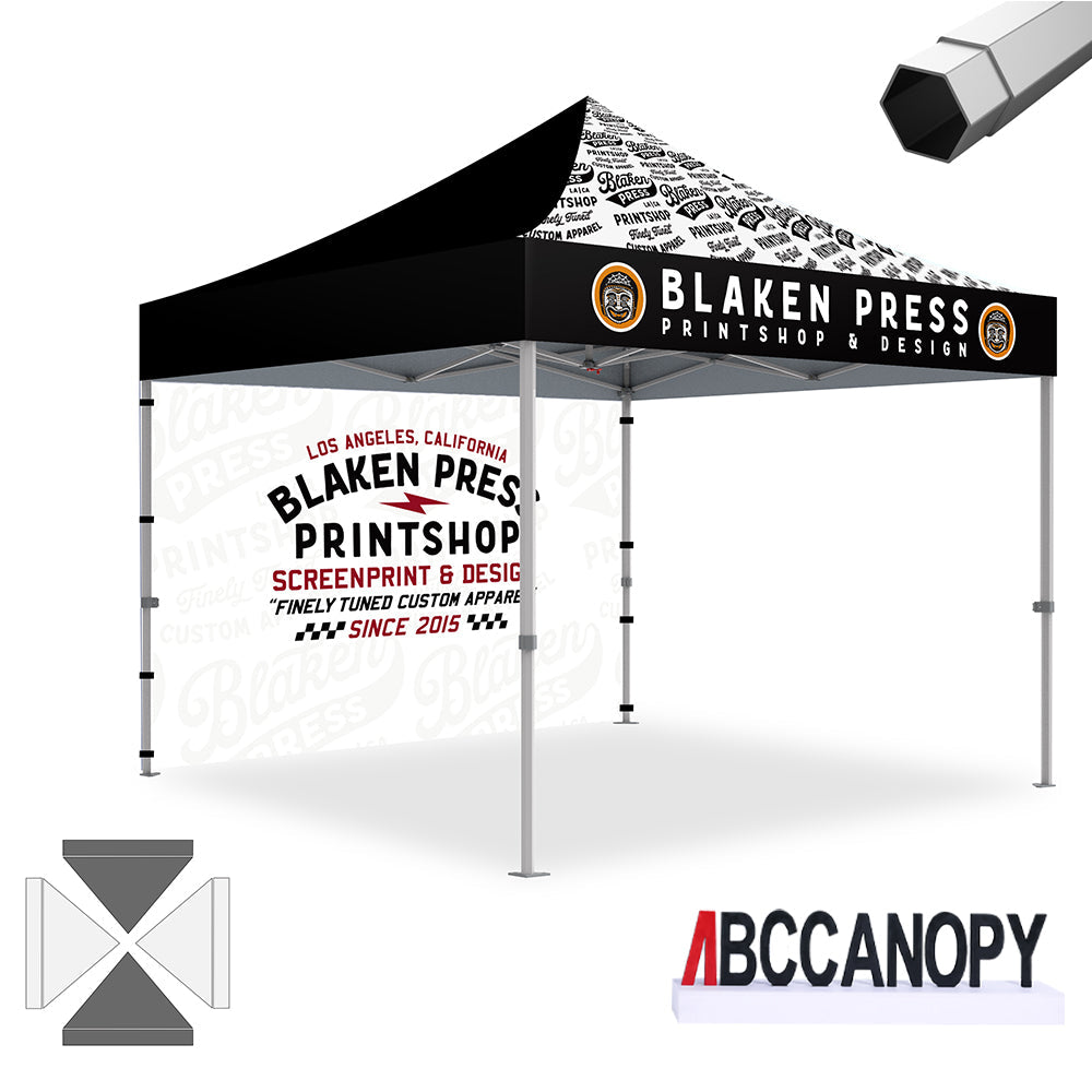 Custom Canopy Tent Pop Up Shelter (S1 Nova Base-Frame) - 8x8, 10x10, 10x15, 10x20