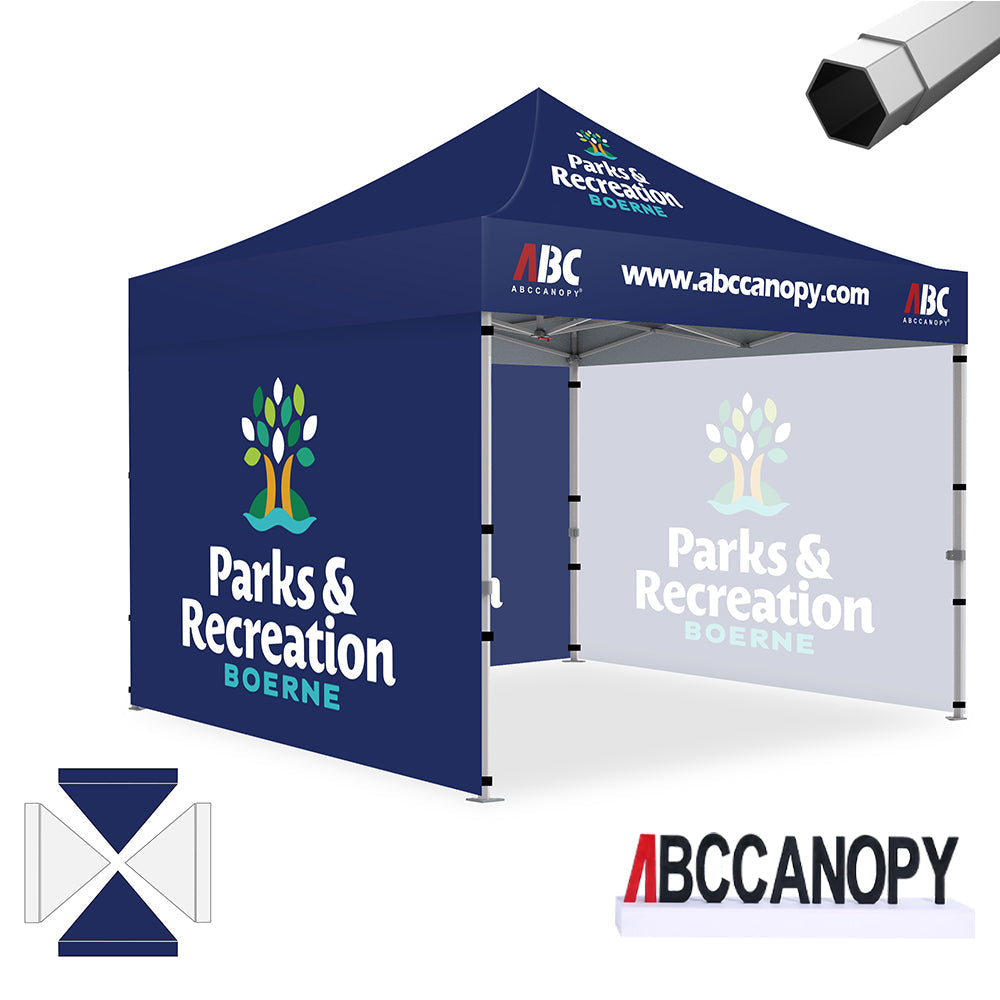 Custom Canopy Tent Pop Up Shelter (S1 Nova Base-Frame) - 8x8, 10x10, 10x15, 10x20