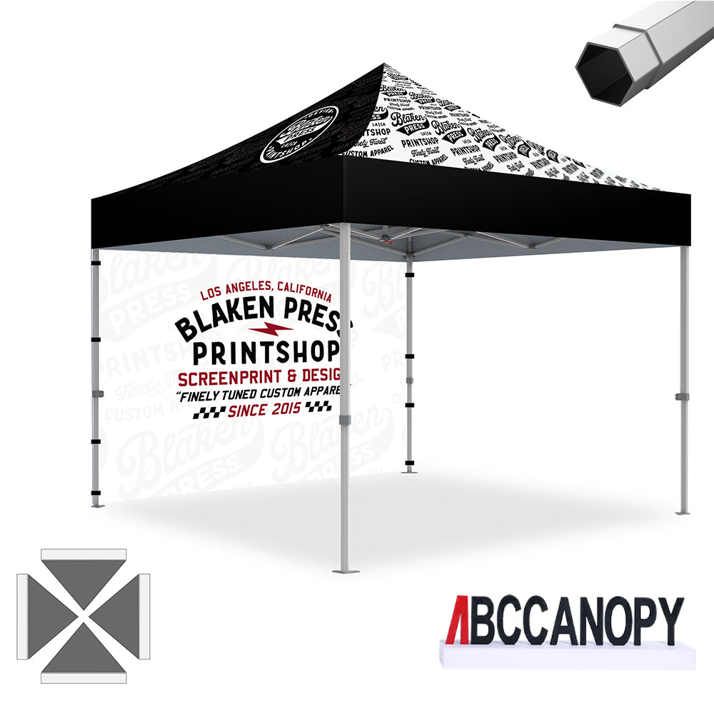 Custom Canopy Tent Pop Up Shelter (S1 Nova Base-Frame) - 8x8, 10x10, 10x15, 10x20