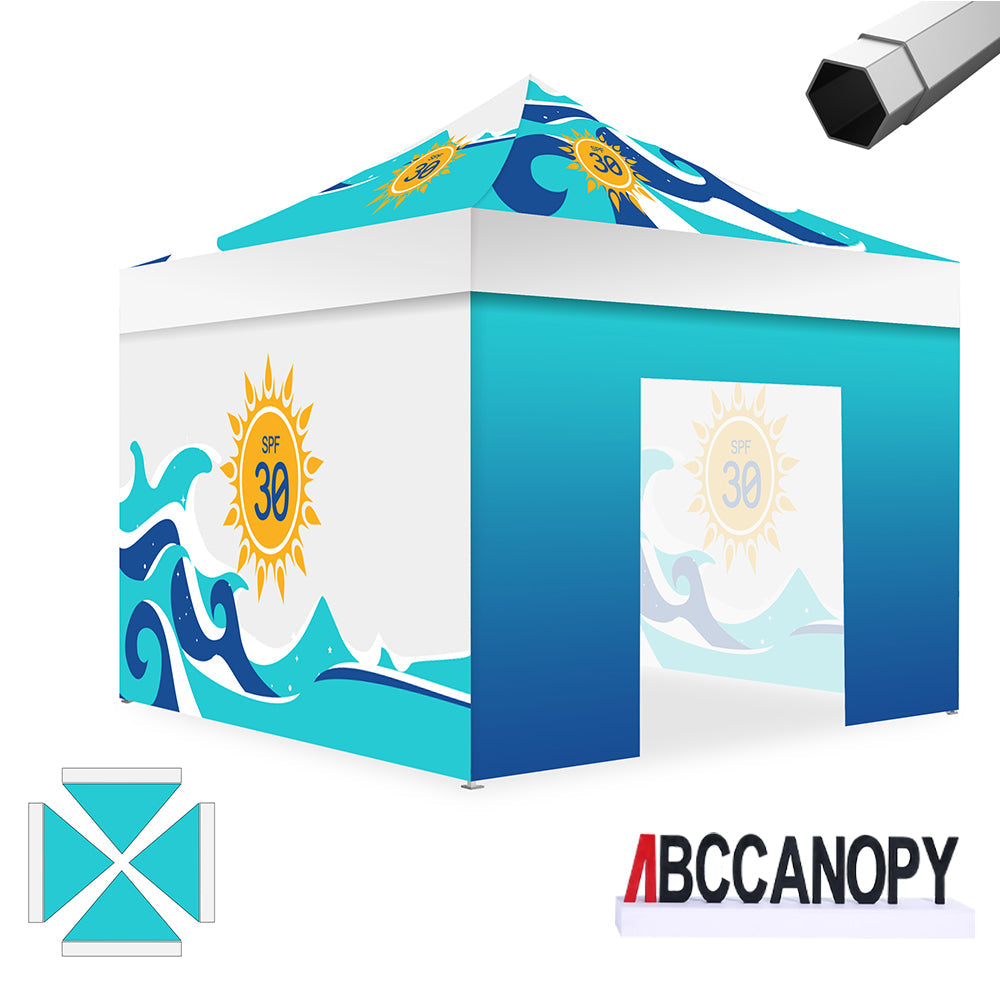 Custom Canopy Tent Pop Up Shelter (S1 Nova Base-Frame) - 8x8, 10x10, 10x15, 10x20