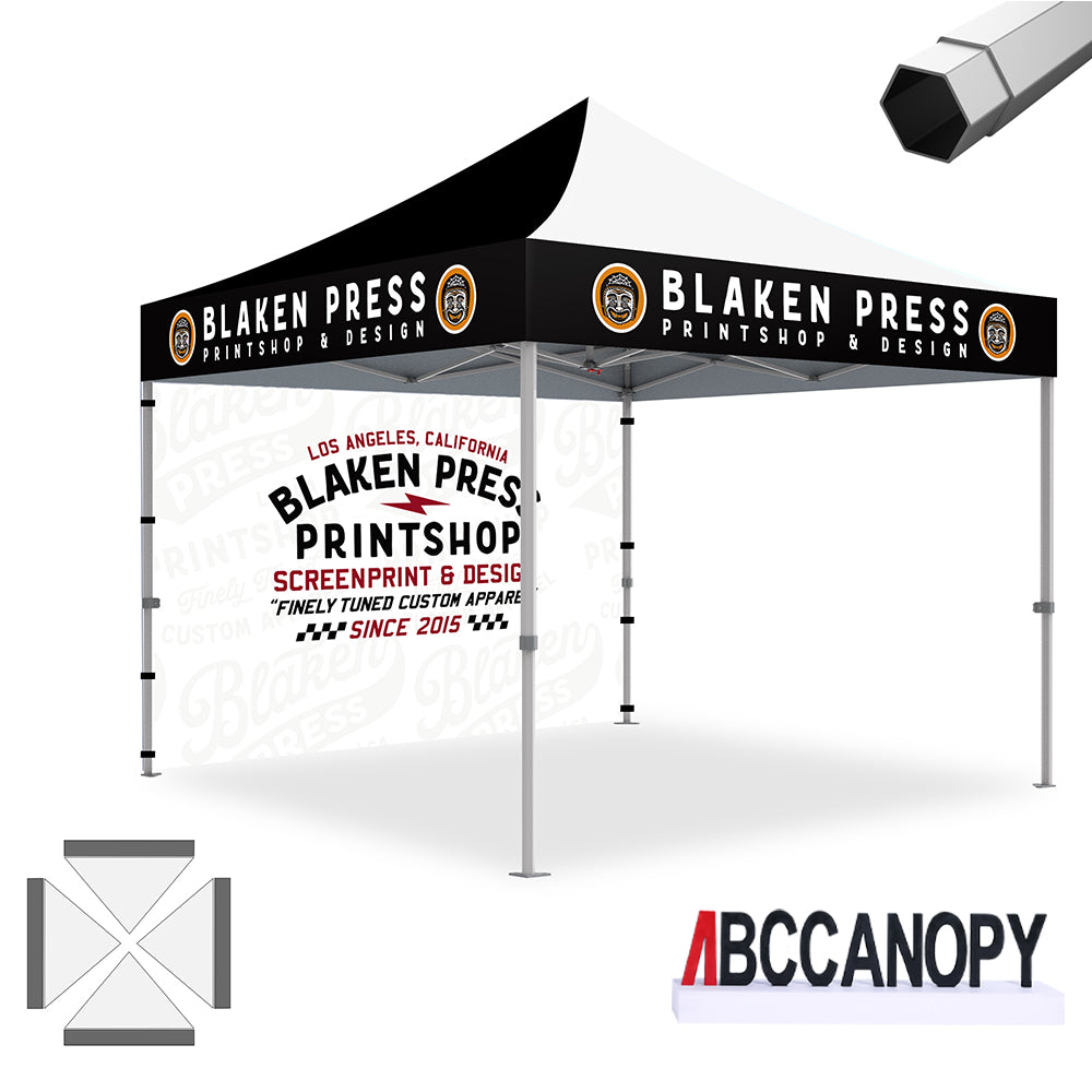 Custom Canopy Tent Pop Up Shelter (S1 Nova Base-Frame) - 8x8, 10x10, 10x15, 10x20