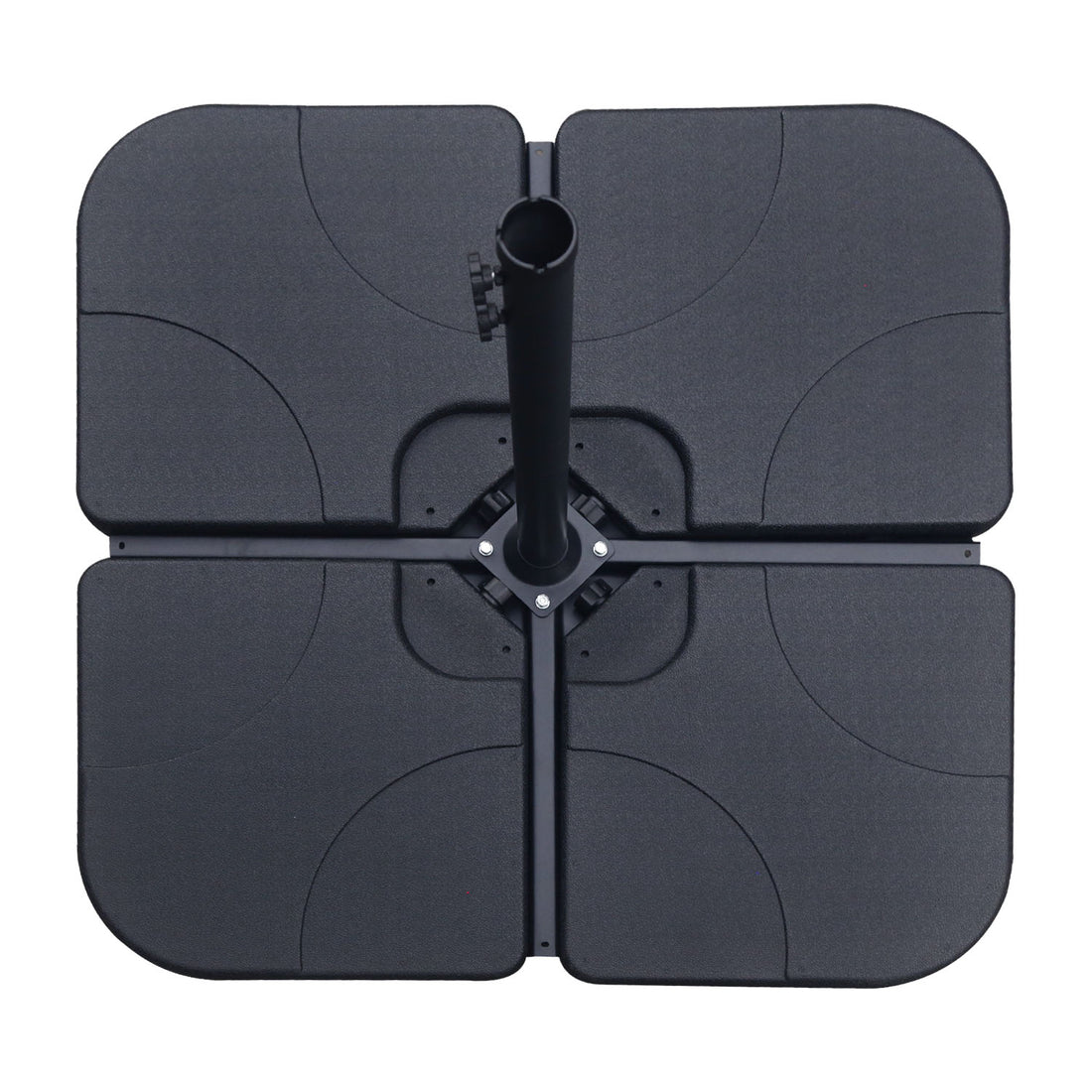 132lbs/136lbs/170lbs Fan Shaped Cantilever Offset Umbrella Fillable Base (4pc)