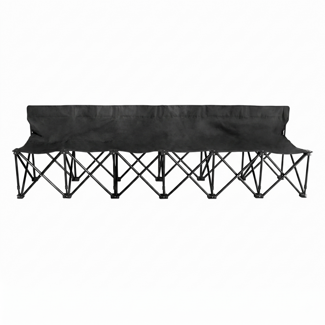 Folding 6-Seat Outdoor Bench Portable 6-Person Chair