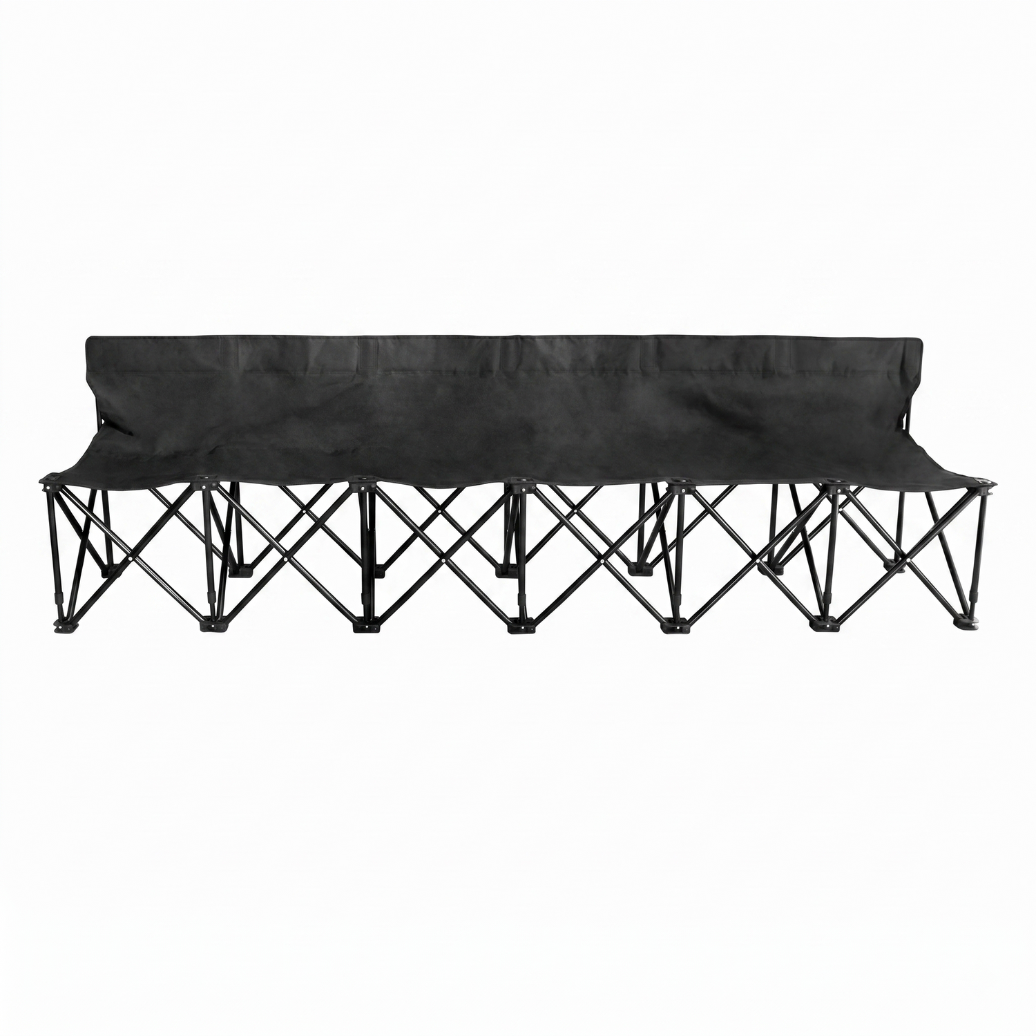 Folding 6-Seat Outdoor Bench Portable 6-Person Chair