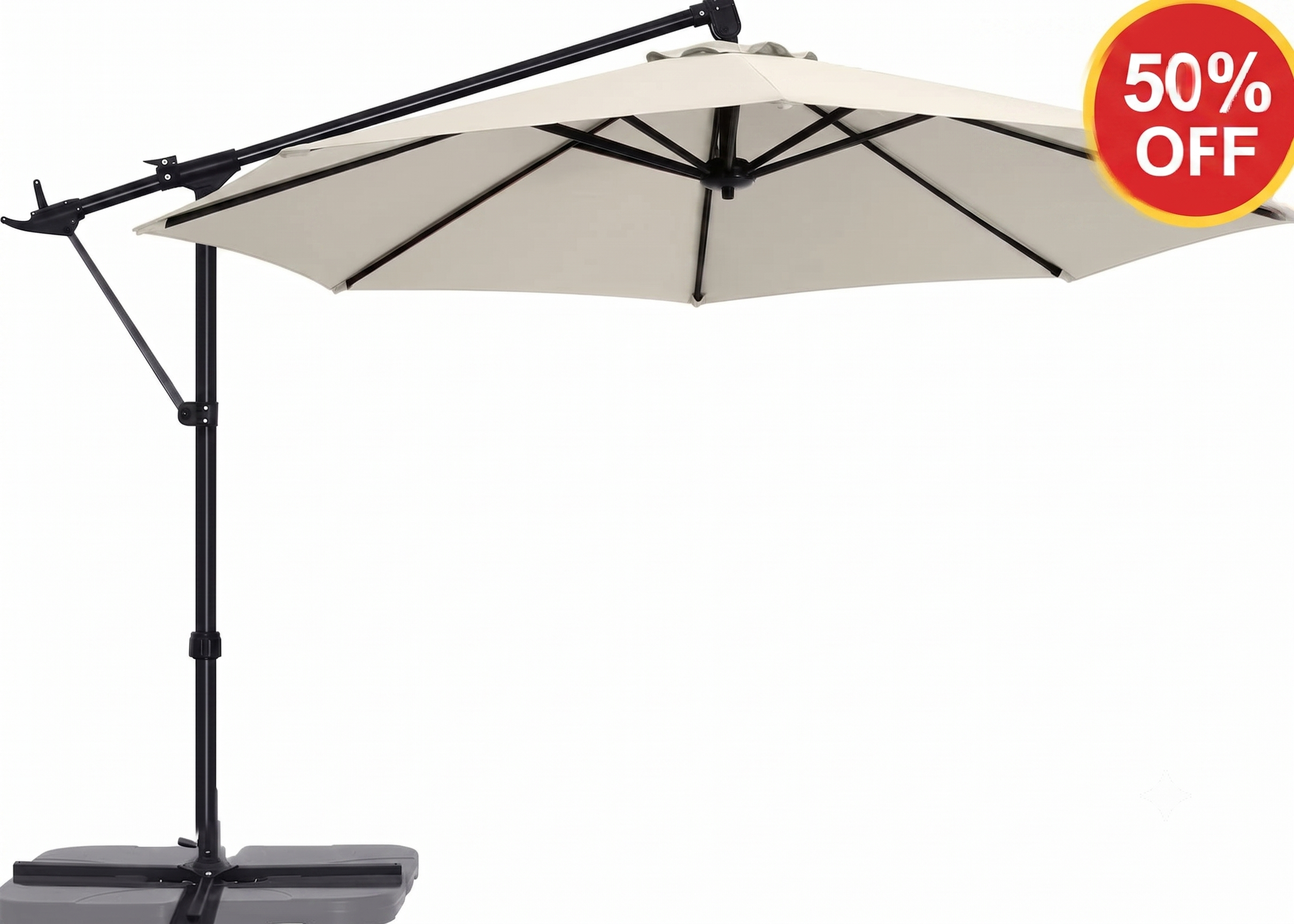 [SALE] Cantilever Umbrella Offset Hanging Patio Umbrella 10FT