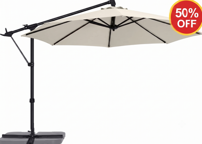 [SALE] Cantilever Umbrella Offset Hanging Patio Umbrella 10FT