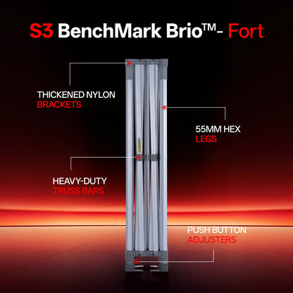 ABCCANOPY S3 BenchMark Brio Fort Aluminum Replacement Canopy Frame Only - 10x10, 10x15, 10x20