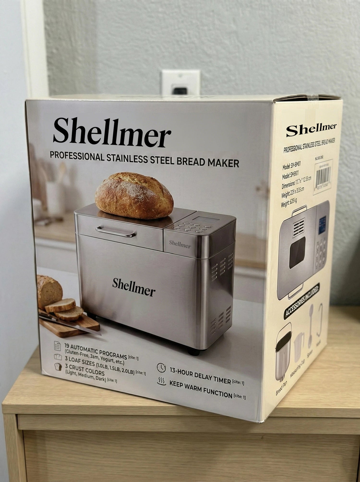 Shellmer Automatic Bread Maker Machine for Homemade Bread