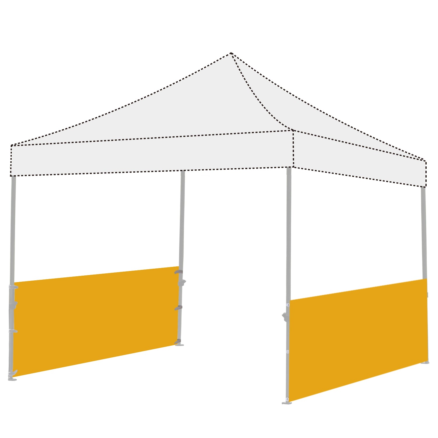 half tent canopy ABCCANOPY Two Half Walls For Pop Up Party Tent Canopy Navy Blue